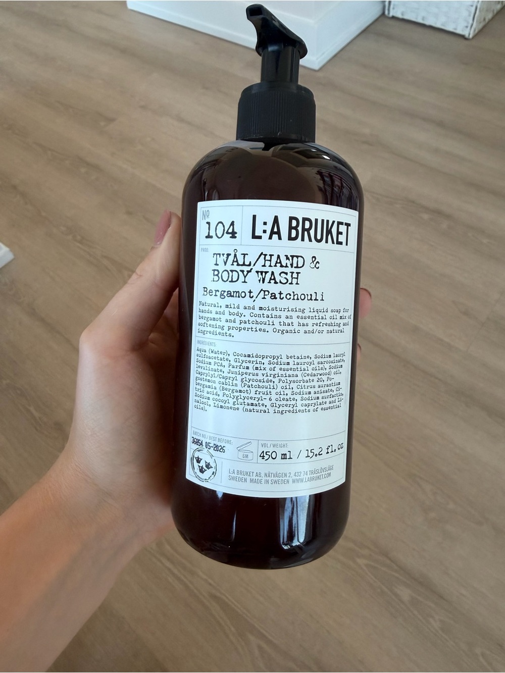 Luxury aesop style bruket Bergamot & Patchouli Hand & Body Wash